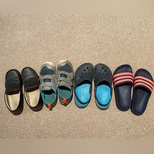 Boys Shoes, sneakers,crocs, sandals (plae, adidas, children’s place, crocs)